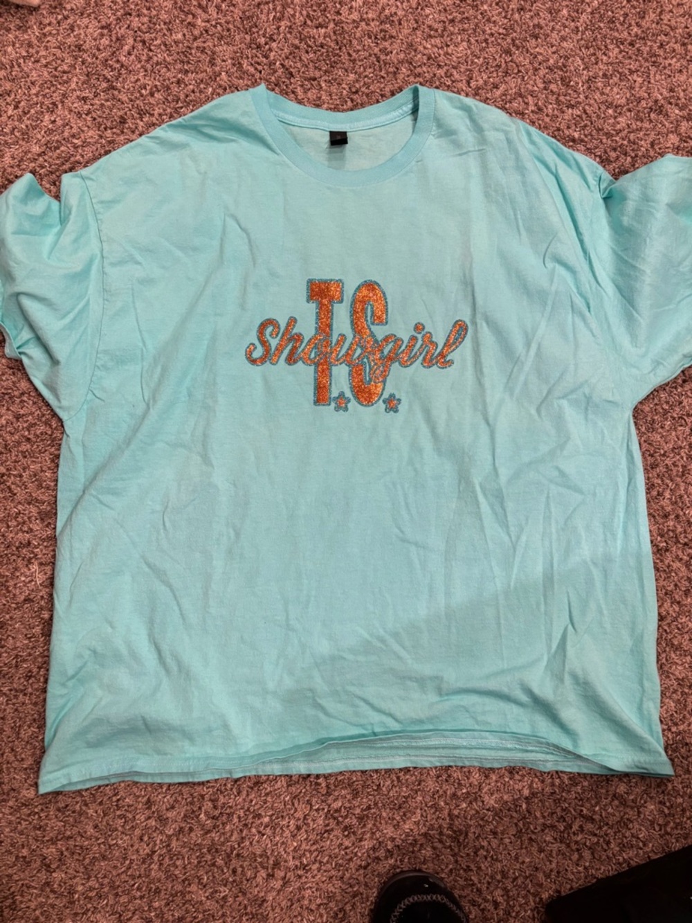 Taylor Swift Light Blue 'TS Showgirl' Graphic Tee 3x